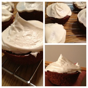 Rootbeer float cupcake Collage