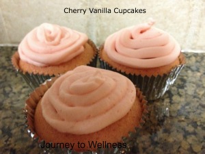 cherry vanilla cupcake